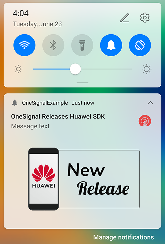 Huawei messages