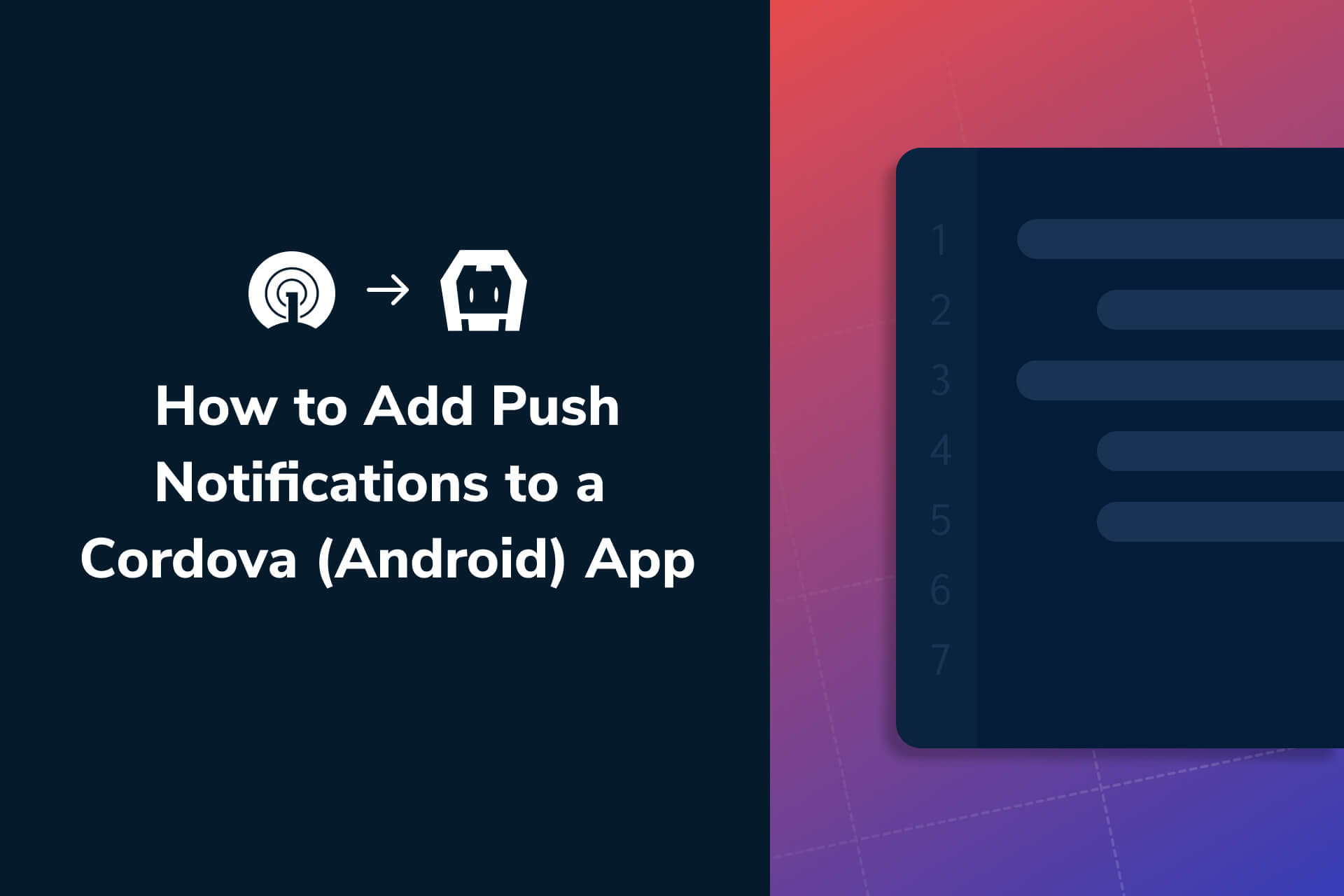 How To Add Push Notifications To A Cordova Android App