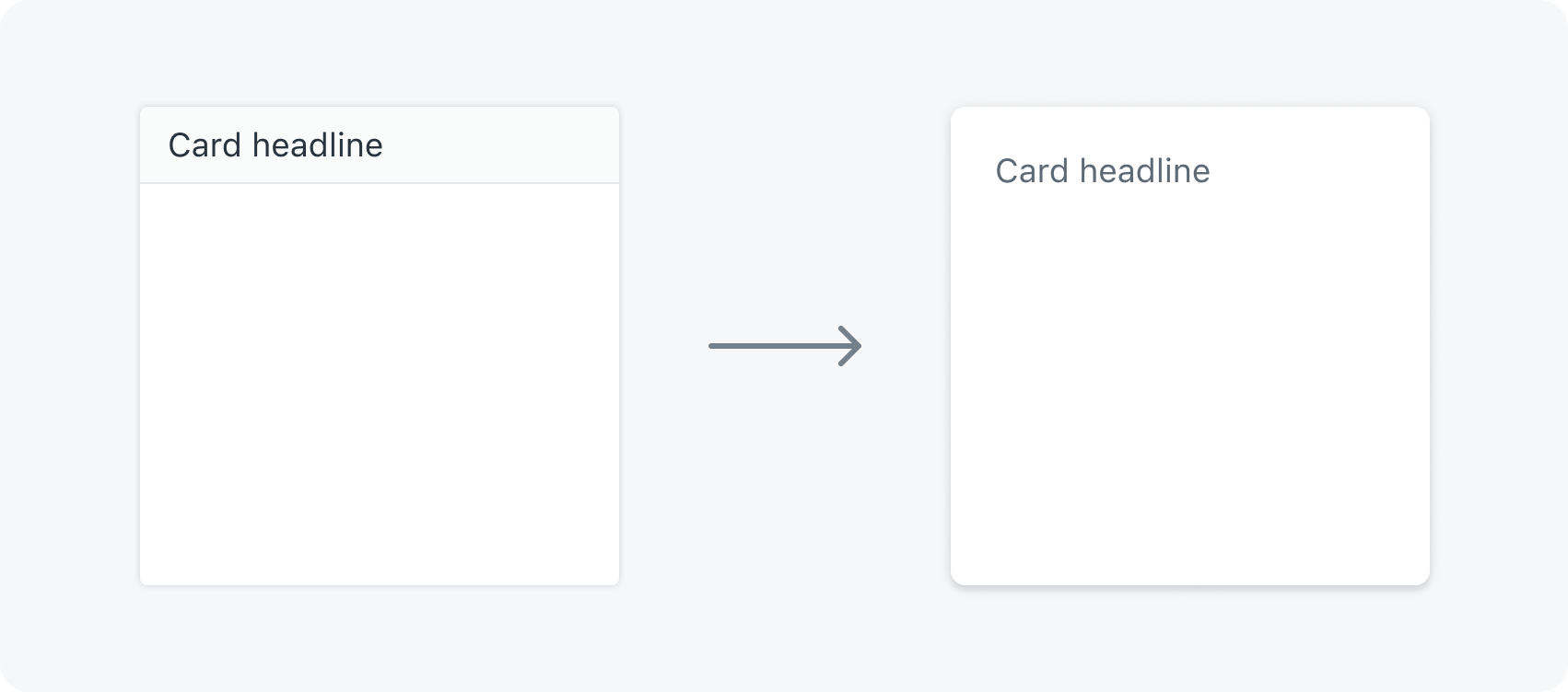 Design refactor of card component.