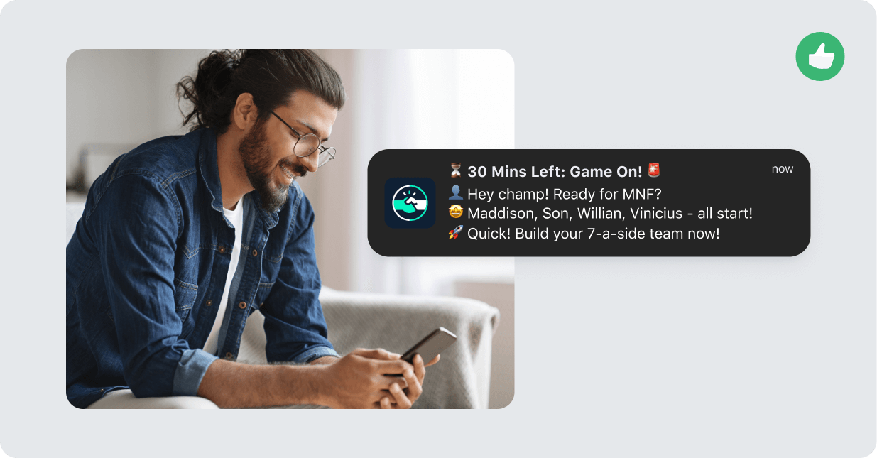 Betmate optimizing conversions with more personalized and targeted messaging mobile push reminder Betmate optimizing conversions with more personalized and targeted messaging mobile push reminder