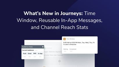 Journeys Updates: Time Window, Reusable In-App Messages, and Channel Reach Stats